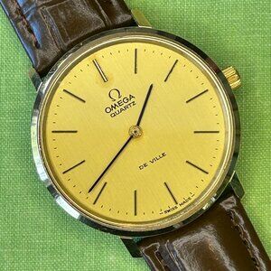 Vintage watch 1977 Omega De Ville ref. 191.0044 cal 1330 Swiss quartz watch.